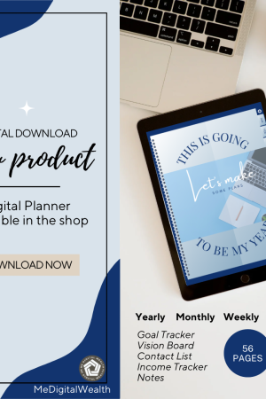 BLUE DIGITAL PLANNER WITH MRR